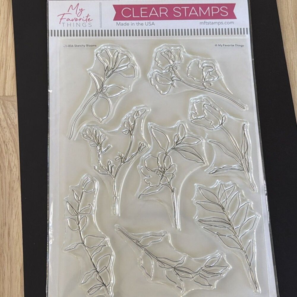 MFT Stamps Sketchy Blooms Clear Photopolymer Stamp My favorite things flowers